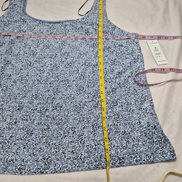 Alex Evenings Women's 2 piece  Jacket And Tank Set Size 3X Plus Blue Hydrange 49 - Picture 6 of 14